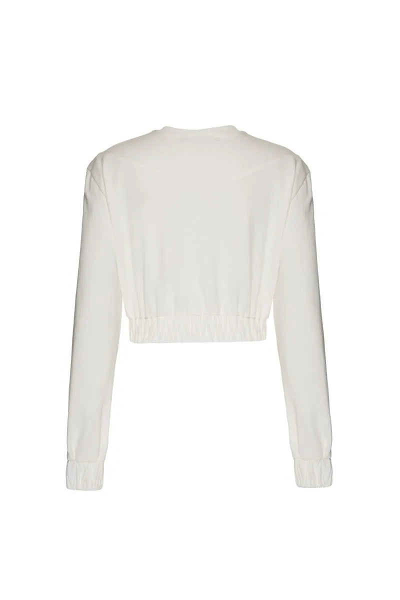 BLUSA BORDADA MANGAS MOLETOM LUCY - MÃES OFF WHITE 