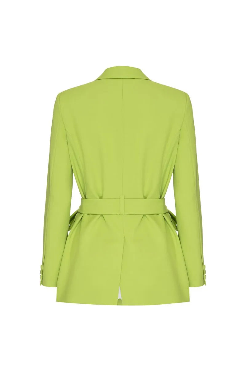 BLAZER TRANSPASSADO CREPE VERDE 