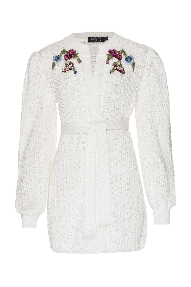 TRICOT BORDADO FAIXA SENSES OFF WHITE