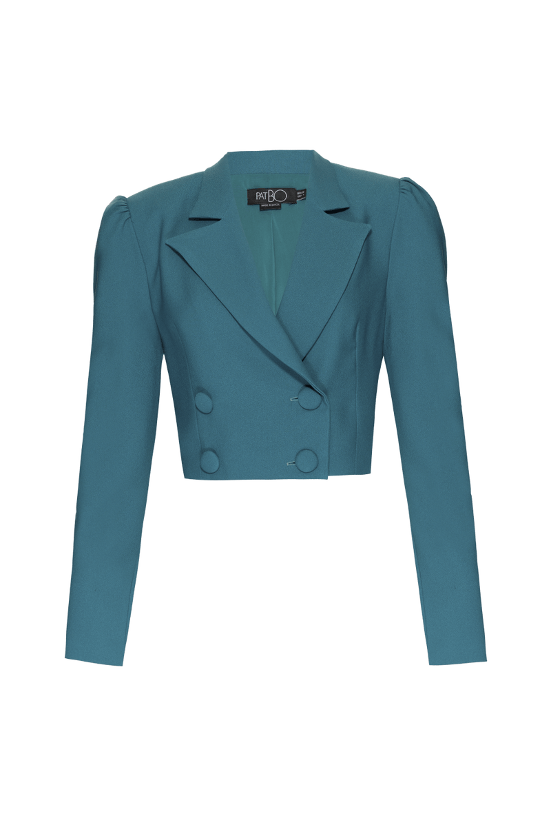 BLAZER TRANSPASSADO CREPE DESIRE VERDE