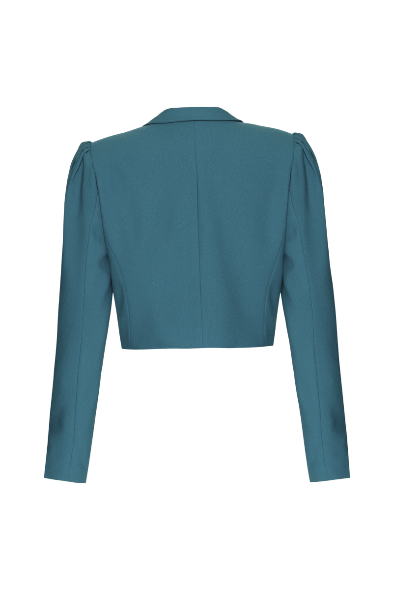 BLAZER TRANSPASSADO CREPE DESIRE VERDE