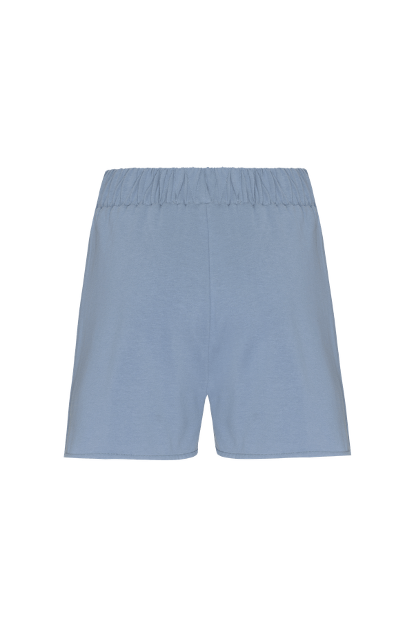 SHORT BORDADO MOLETOM SECOND WAY AZUL