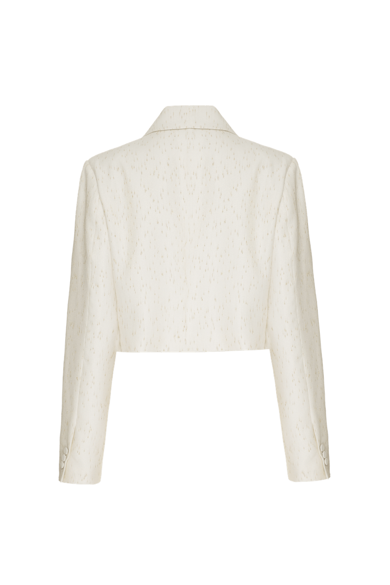 TOP BLAZER BORDADO NATURE PARMA OFF WHITE 