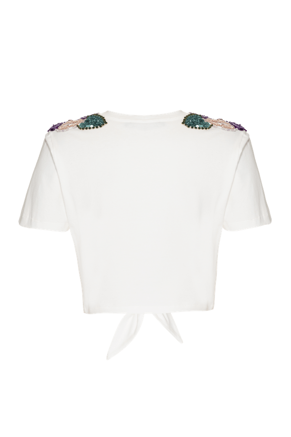 CAMISETA BORDADA SENSES OFF WHITE (0) 