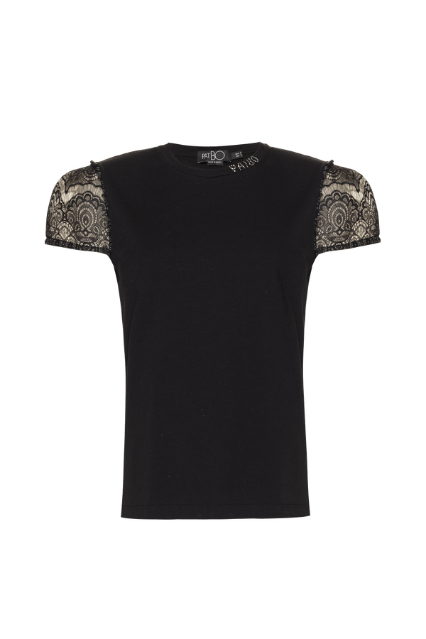 CAMISETA RENDA SENSES PRETO 