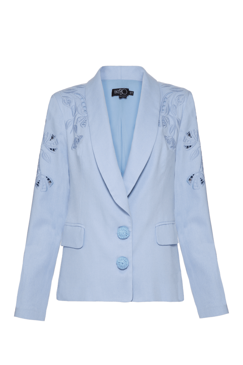 BLAZER RECORTES LINHO RICHELIEU URBAN AZUL