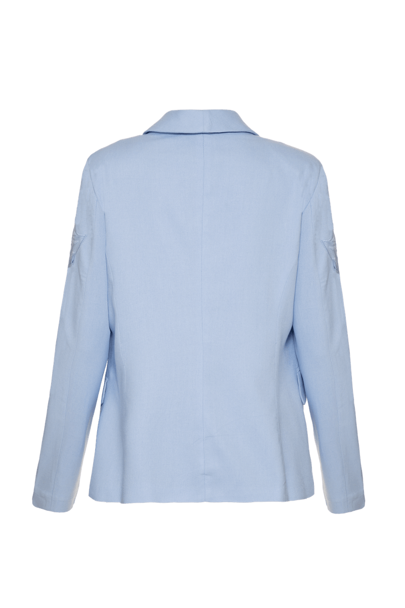 BLAZER RECORTES LINHO RICHELIEU URBAN AZUL