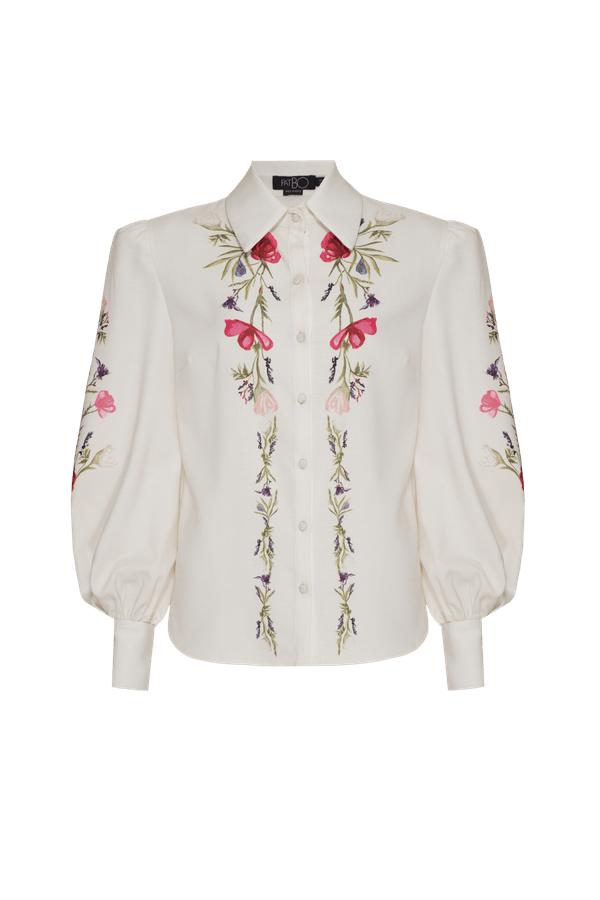 CAMISA VIEIRA FLOWER OFF WHITE