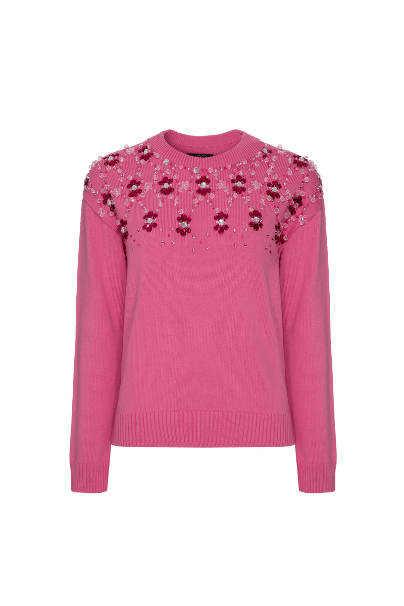 TRICOT BORDADO SERENE ROSA