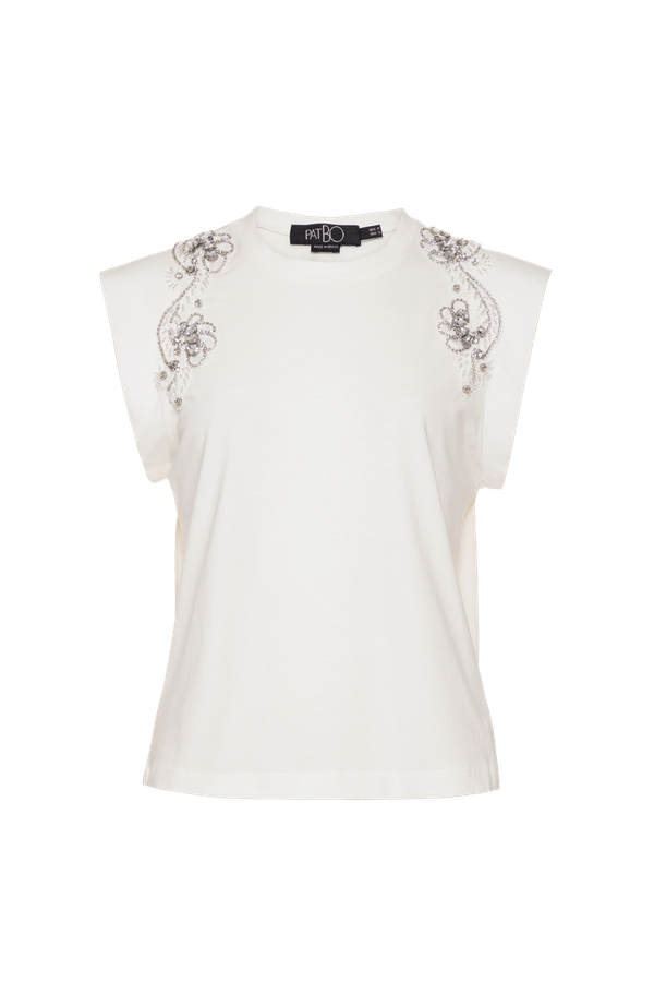 CAMISETA BORDADA TREASURE OFF WHITE 