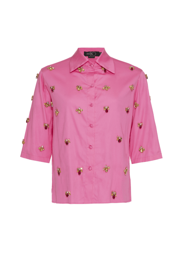 CAMISA BORDADA TRICOLINE AMITY PINK DREAM 