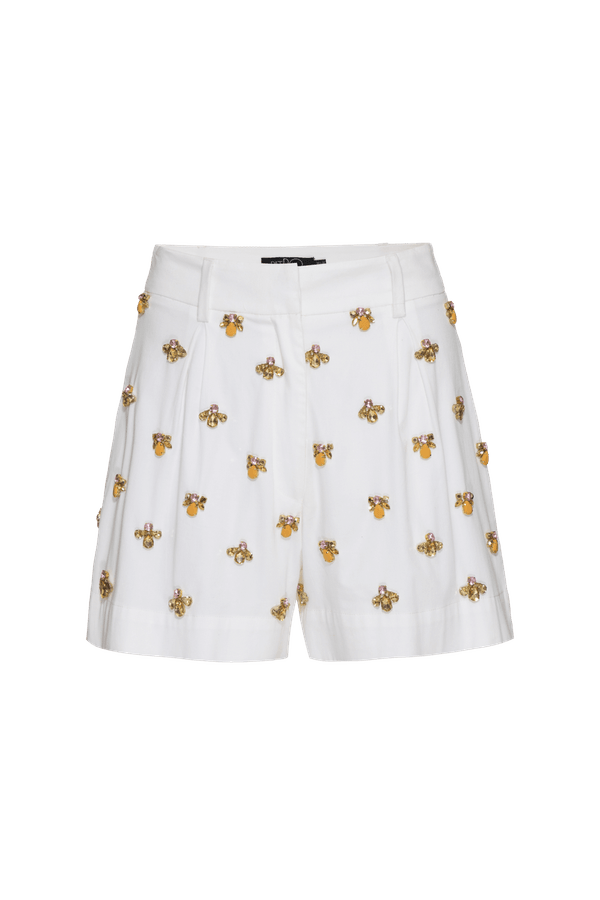 SHORT BORDADO TRICOLINE AMITY OFF WHITE