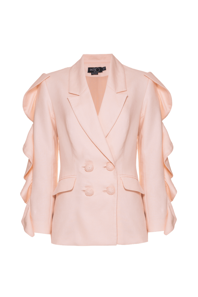 BLAZER BABADOS LINHO SOFT GLAM ROSE