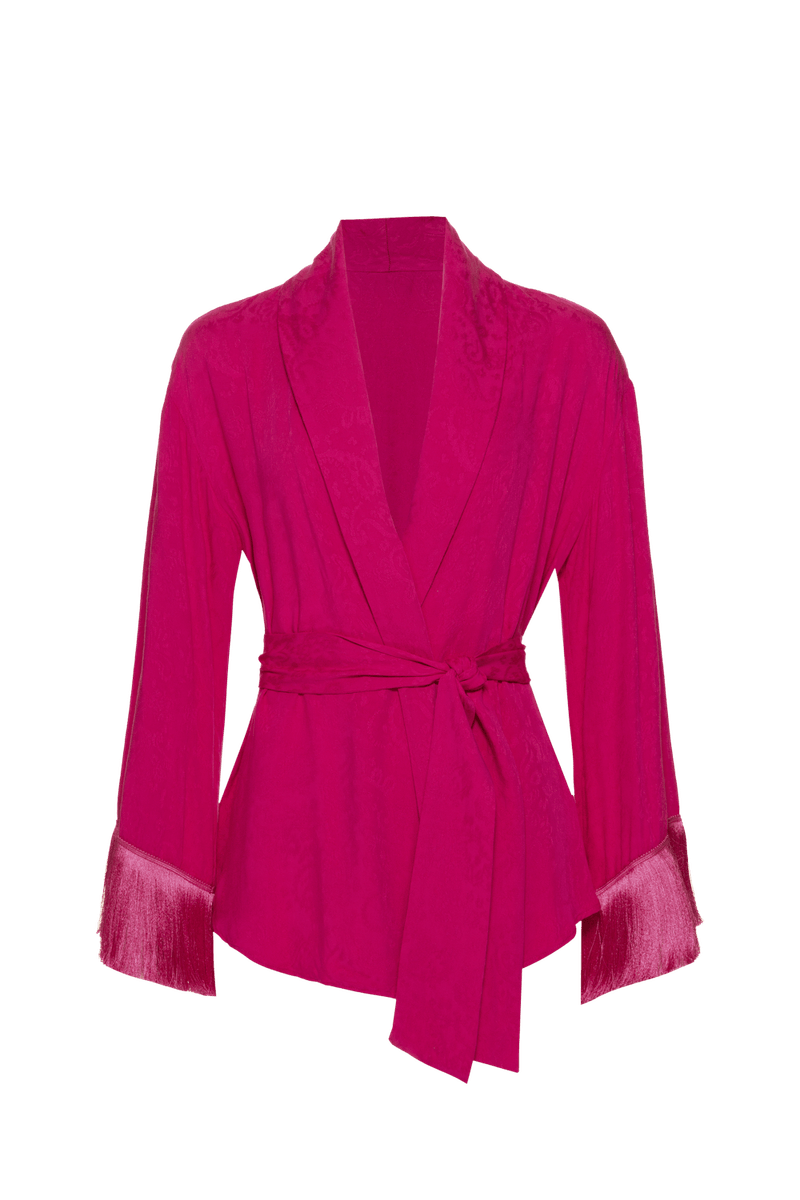 BLAZER FAIXA JACQUARD AURA GLAM PINK