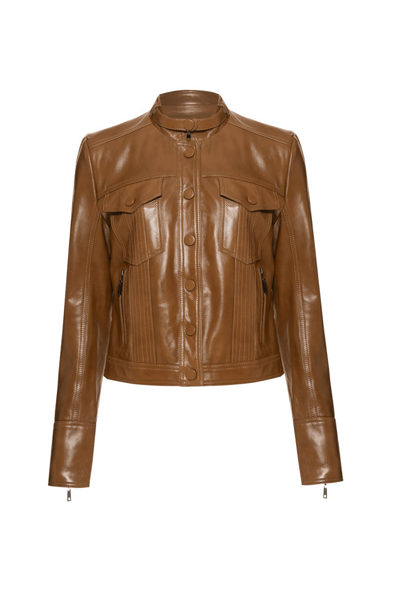 JAQUETA INTENSE LEATHER MARROM