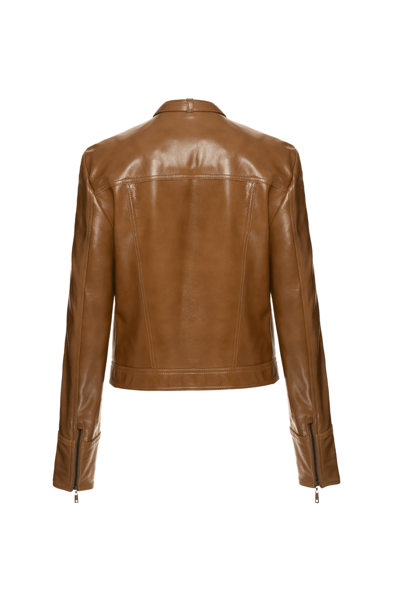 JAQUETA INTENSE LEATHER MARROM