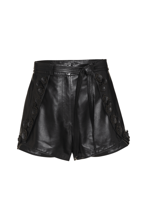 SHORT INTENSE LEATHER PRETO