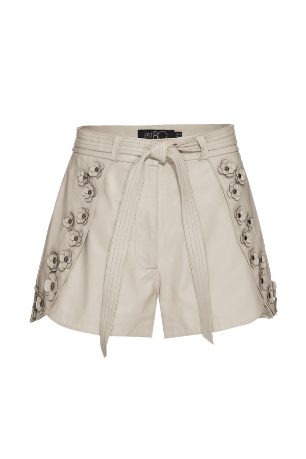 SHORT INTENSE LEATHER OFF WHITE