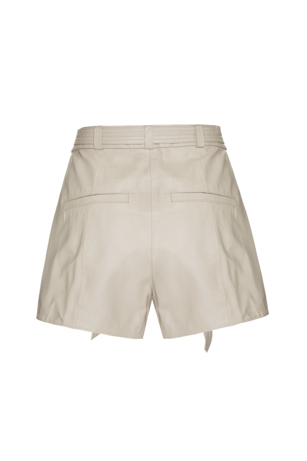 SHORT INTENSE LEATHER OFF WHITE