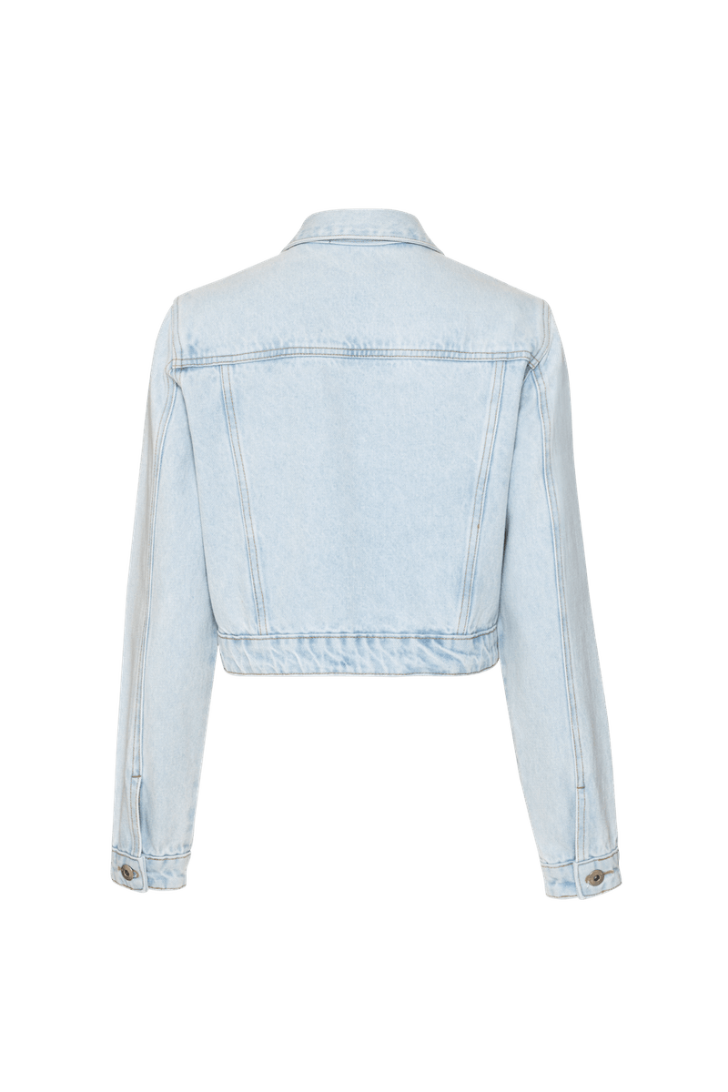 JAQUETA POMME FLOWER DENIM AZUL 