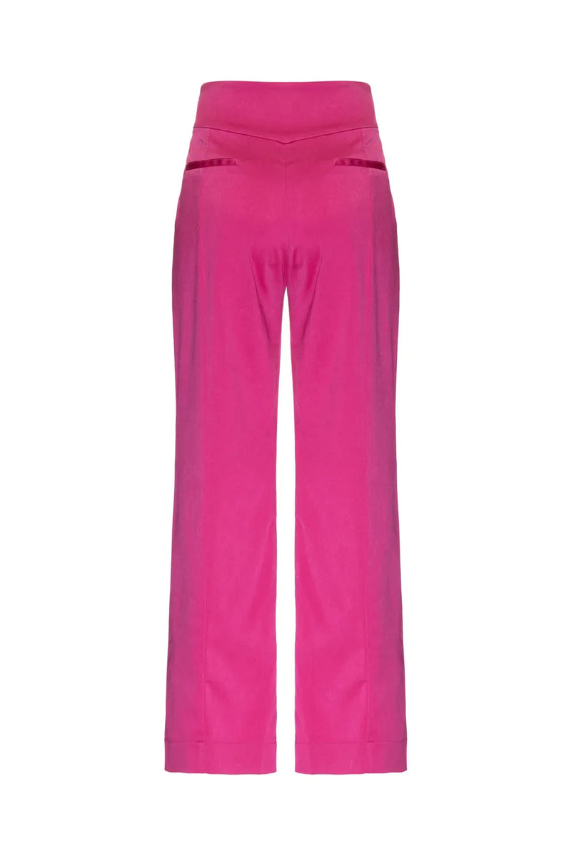 CALÇA BOTÕES CETIM RAMPLING PINK