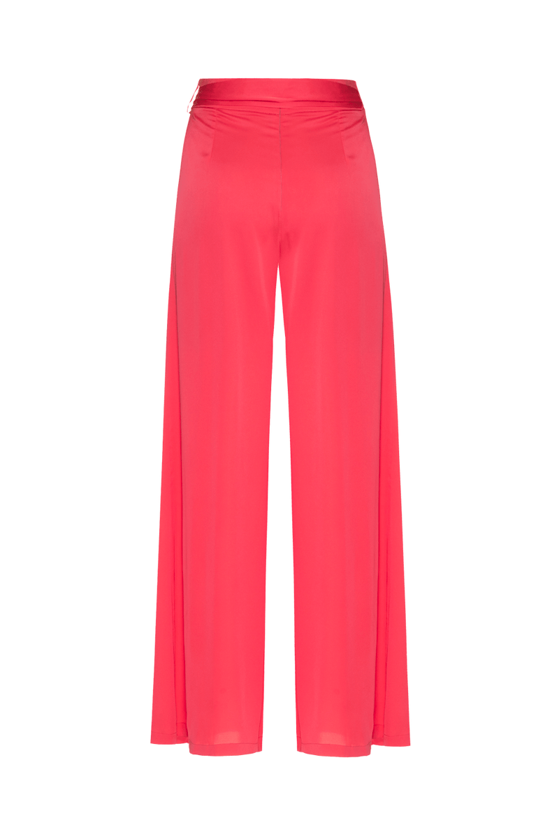 CALÇA FAIXA CETIM RAFINE ROSA