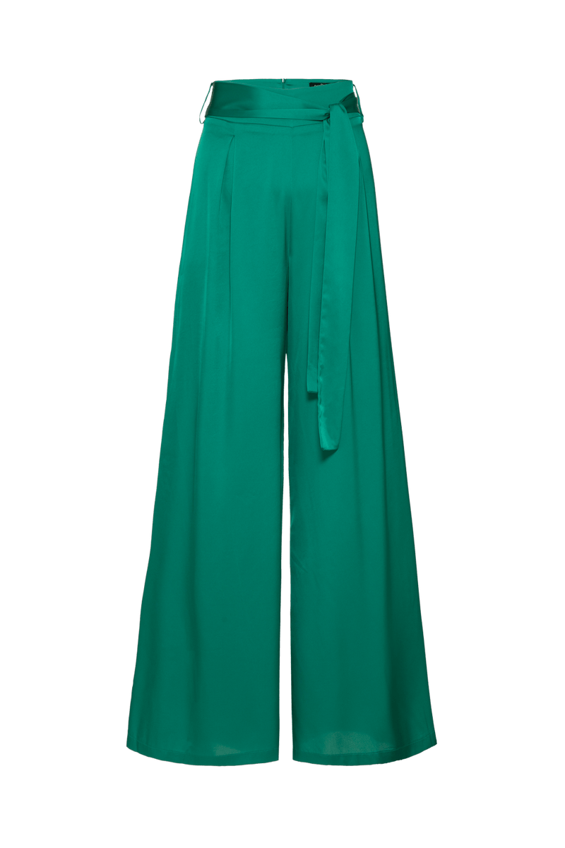 CALÇA FAIXA CETIM RAFINE VERDE