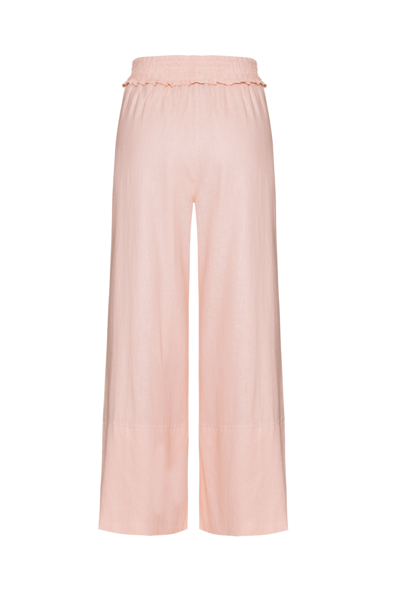 CALÇA AMPLA LINHO SOFT GLAM ROSE